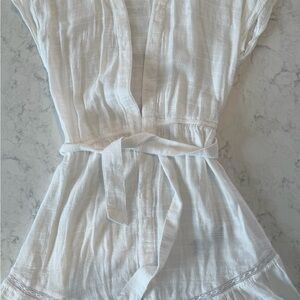 Abercrombie Kids Cream Textured Dress